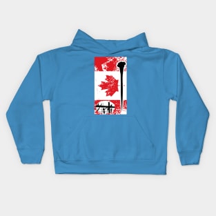 Scaffolders Canadian Flag Kids Hoodie